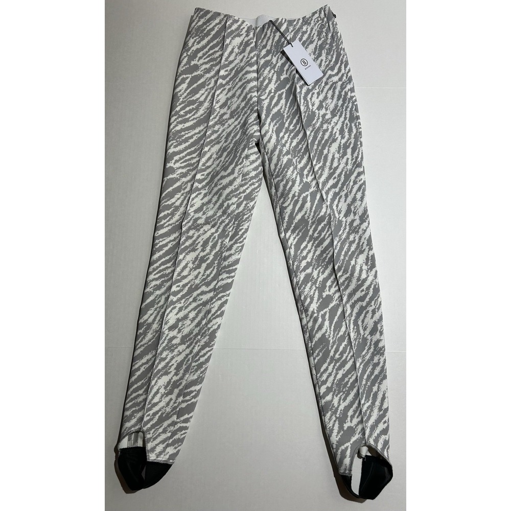 NWT Bogner Elaine Zebra Print Stretch Ski Stirrup Snowboard Pants Size 6 US